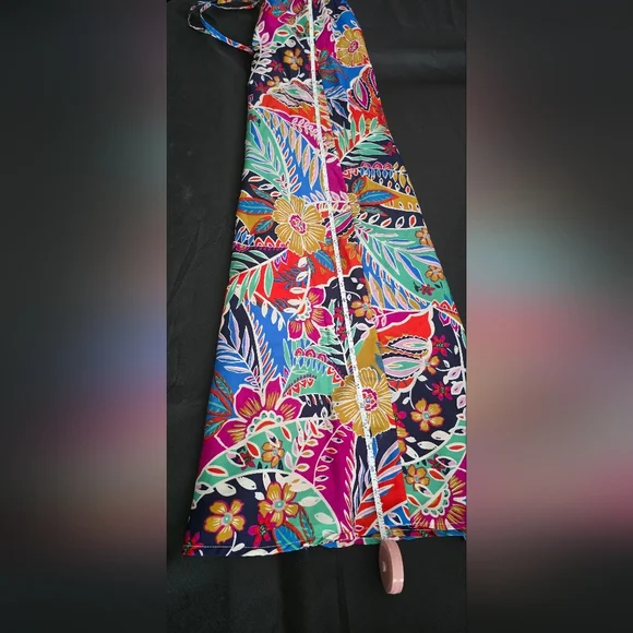 Bright Colorful Floral Maxi Skirt - Picture 6 of 9